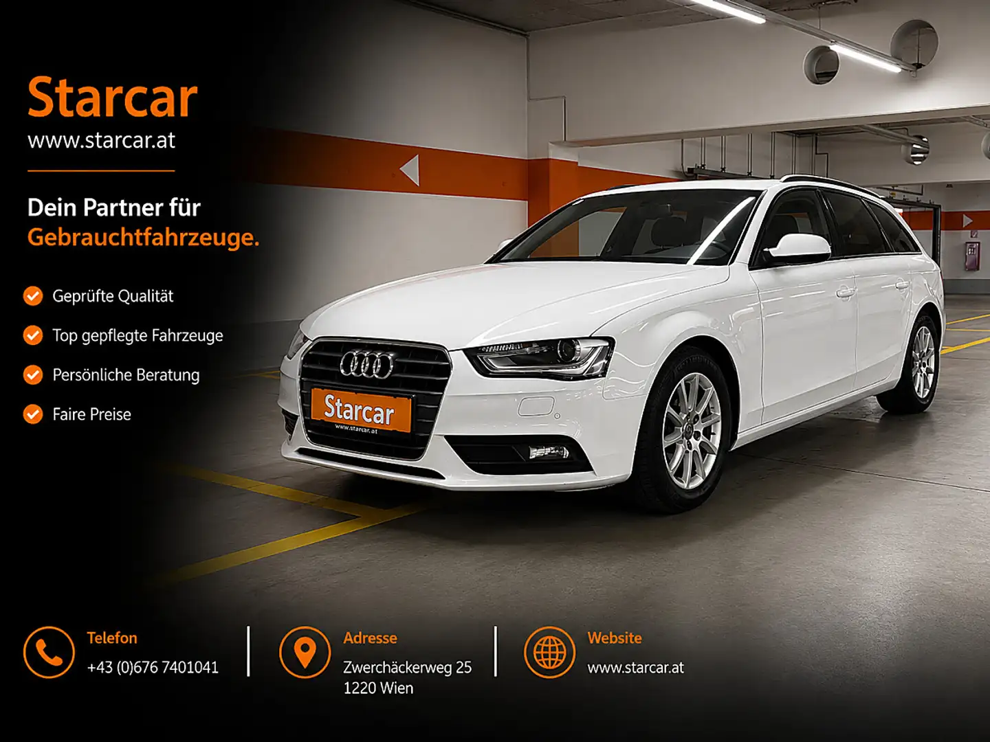 Audi A4 Avant 2,0 TDI Aut.*ÖAMTC-GUTACHTEN*XENON*NAVI* Weiß - 1