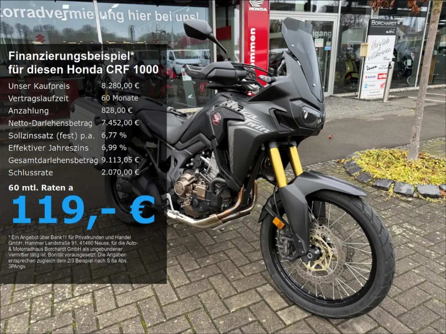 Honda CRF 1000 *Afrika Twin*DCT*Koffer*Hauptständer*95PS* Schwarz Чорний - 1