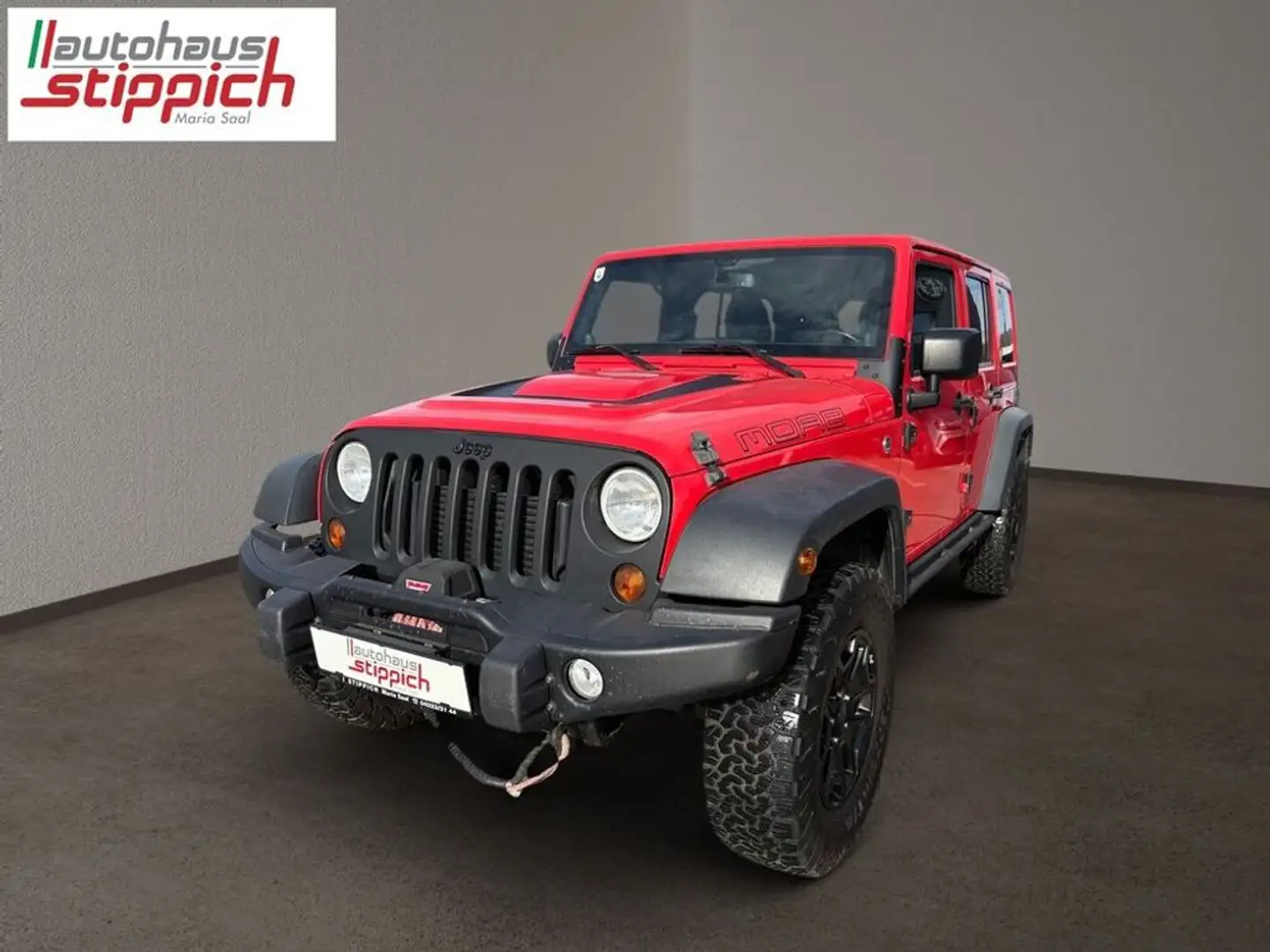 Jeep Wrangler Unlimited 2,8 CRD Sahara Rot - 1