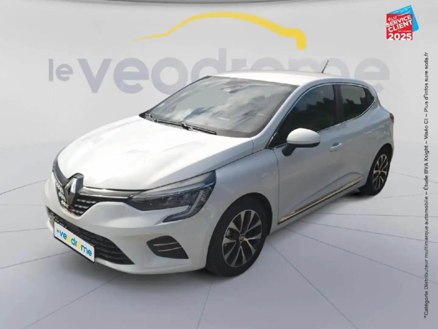 Renault Clio 1.6 E-Tech hybride 140ch Intens -21N Blanc - 1