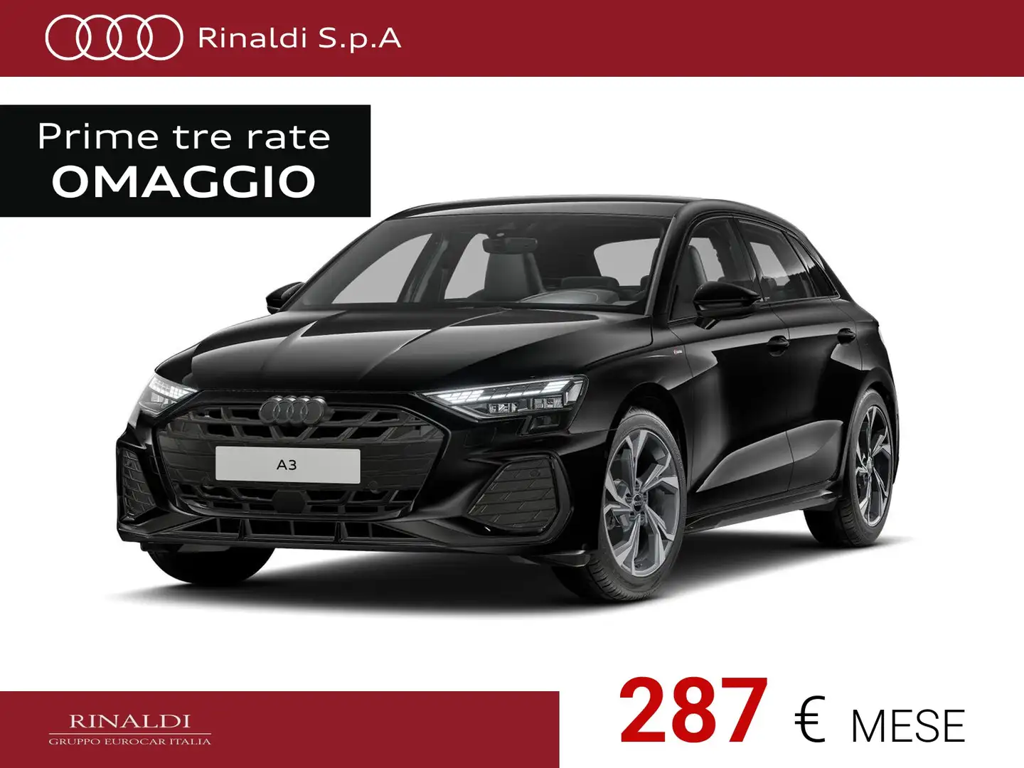 Audi A3 sportback 35 1.5 tfsi mhev s line edition s-tronic Nero - 1