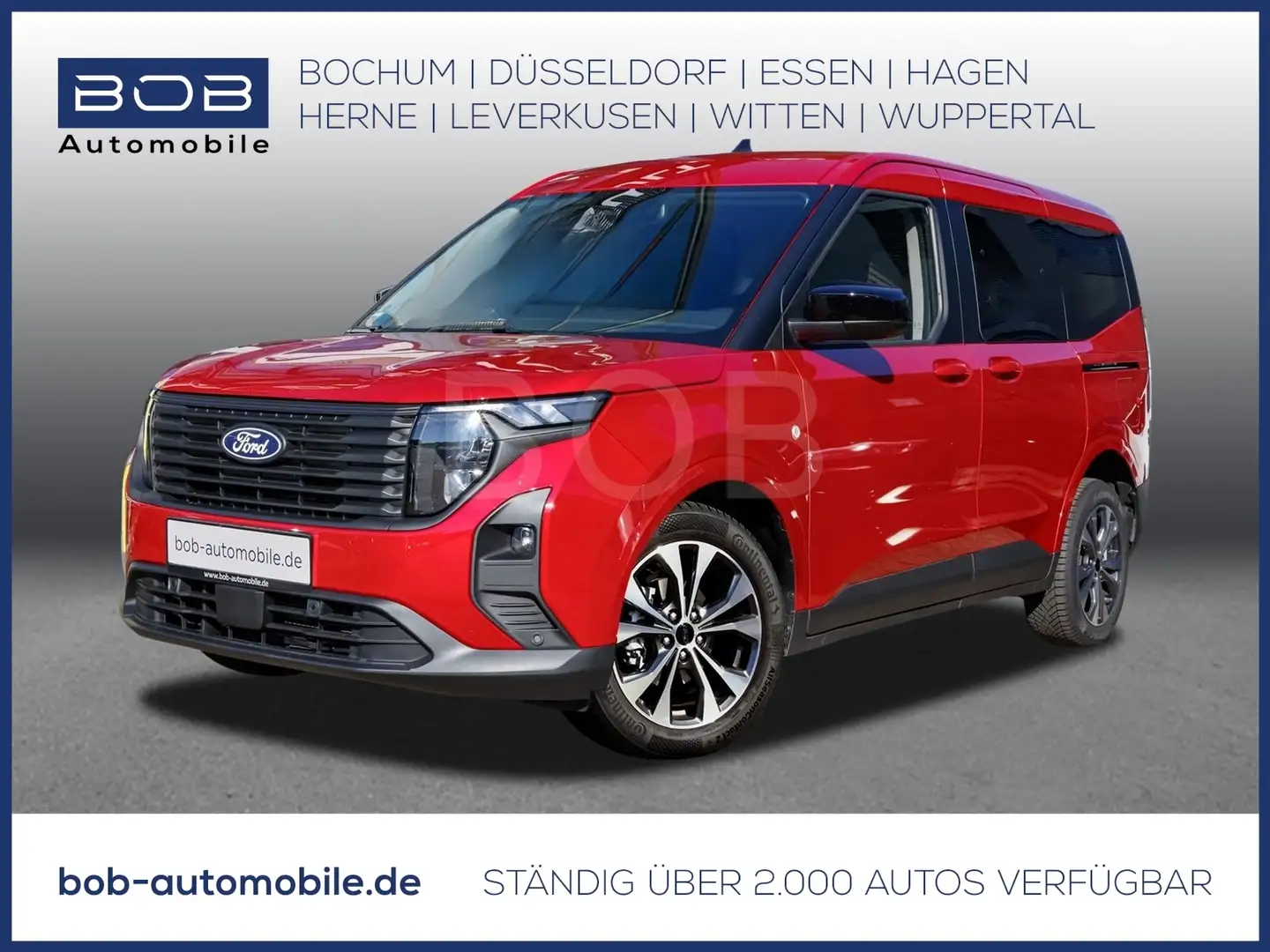 Ford Tourneo Courier 1.0 EcoBoost Trend NAVI SHZ PDC Rouge - 1