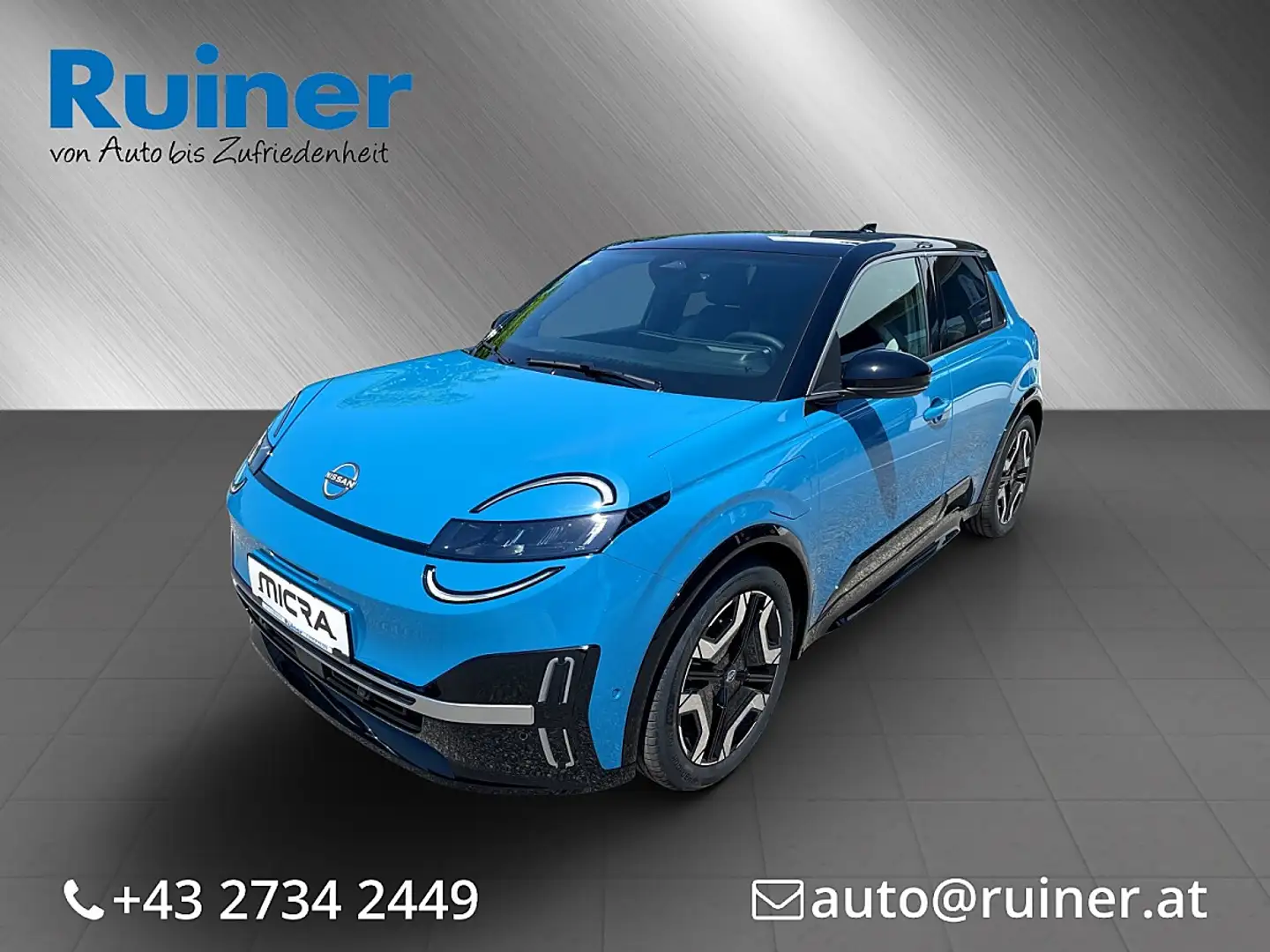 Nissan Micra 52kWh Elvolve € 23.325,- excl. Mwst. Blau - 1
