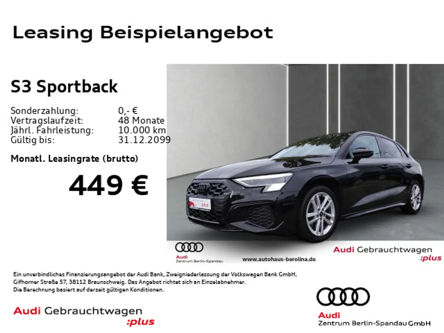 Audi S3 *MATRIX*B&O*Opt.-Schwarz+*NAV+*ACC* Schwarz - 1