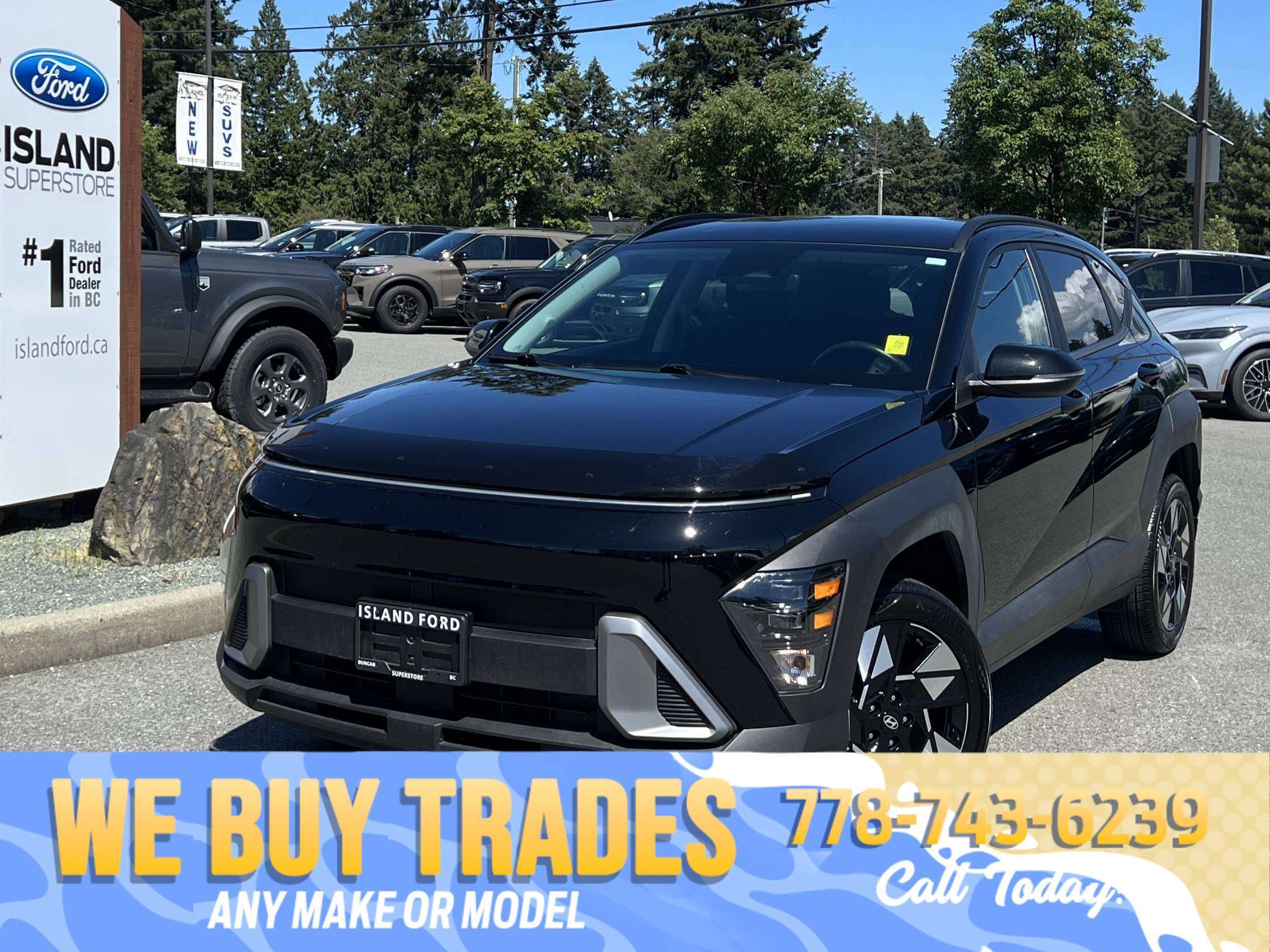 Black 2025 Hyundai Kona SUV / Crossover Automatic