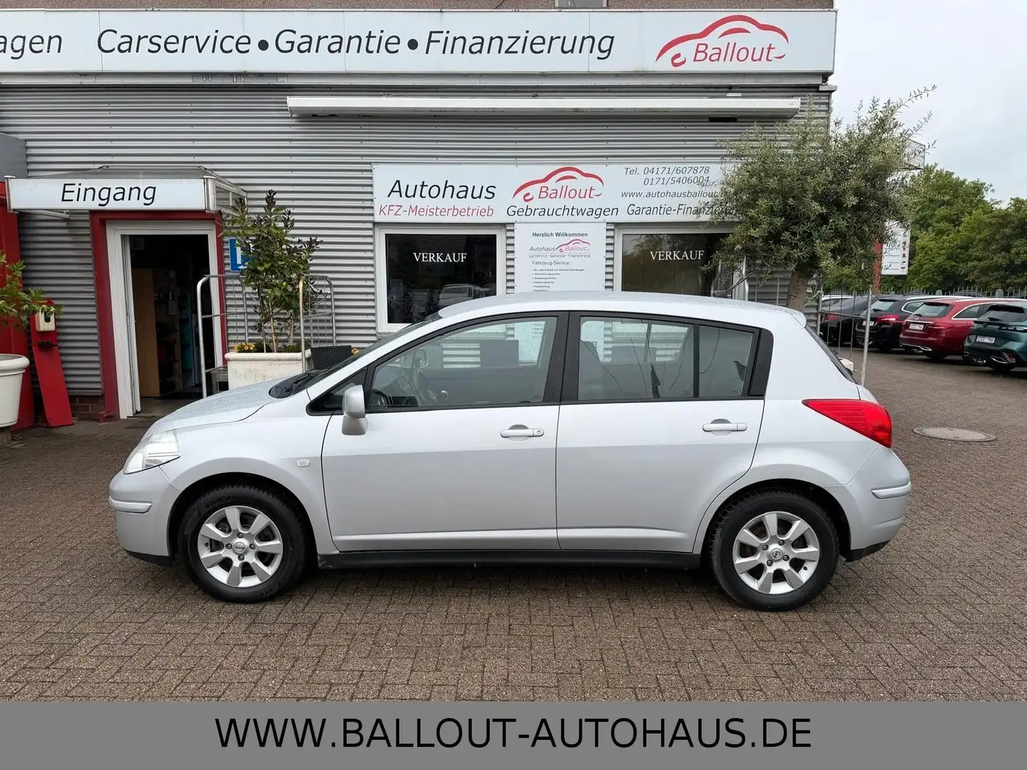 Nissan Tiida Acenta*2.HAND*KLIMA*TEMPO*TÜV/AU NEU*EURO4 Silber - 1