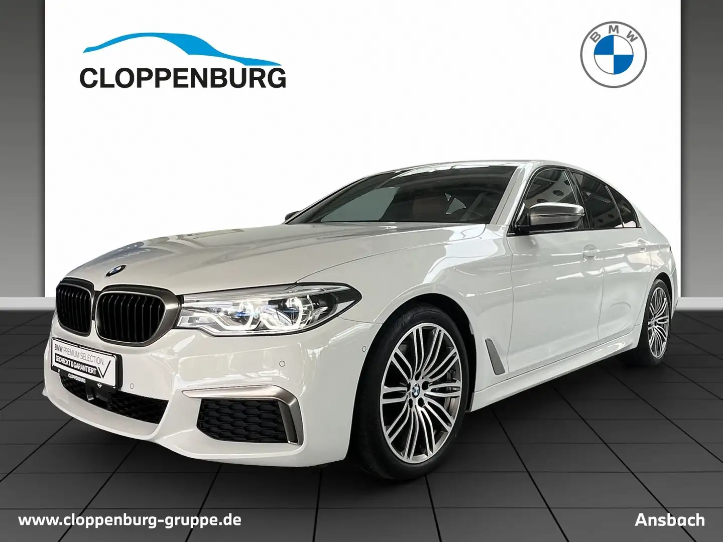 BMW 550 M550i xDrive Limousine M Sport Head-Up HK Bílá - 1