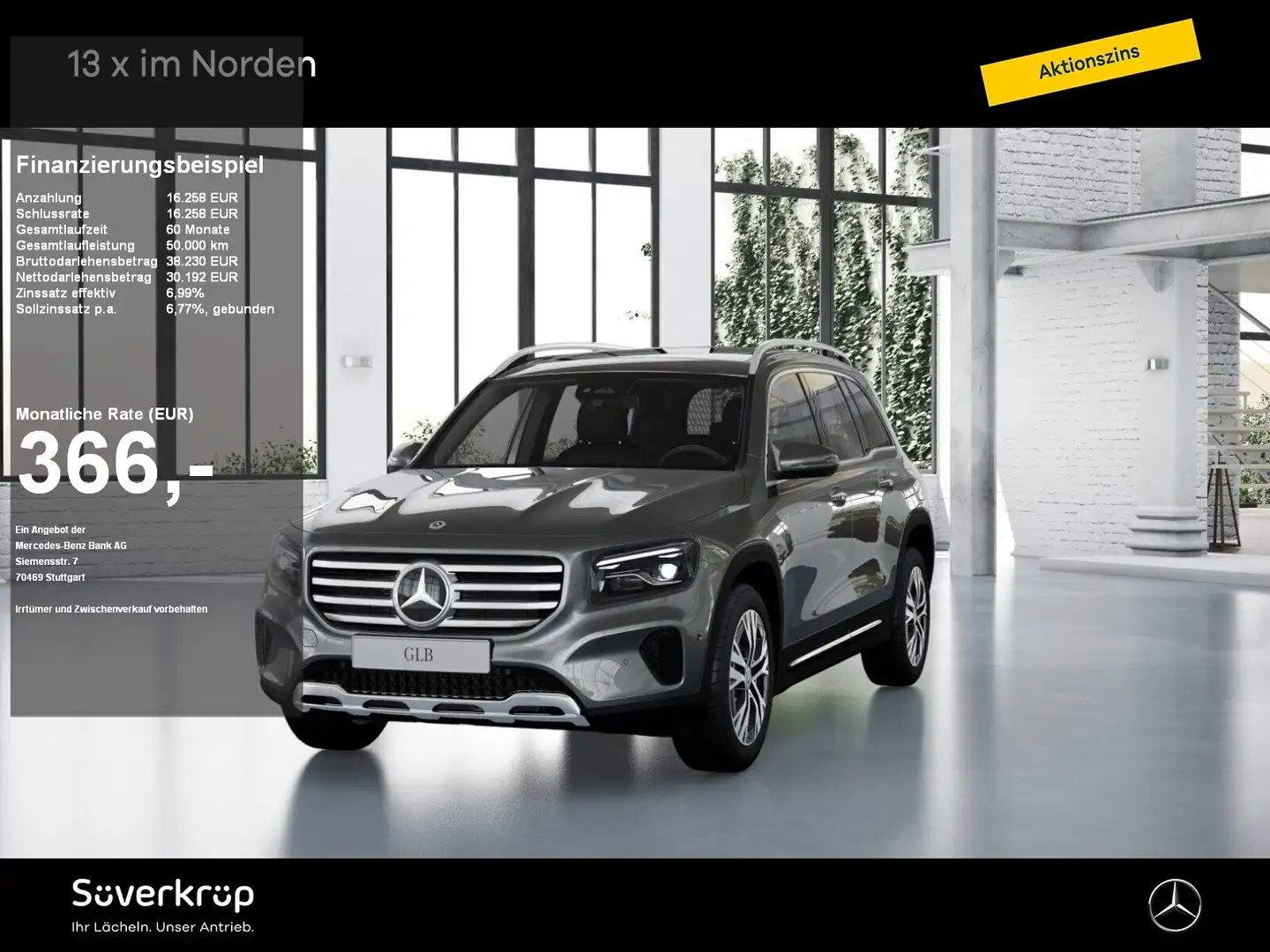 Mercedes-Benz GLB 200 d PROGRESSIVE SPUR PANO AHK KAMERA PDC Grau - 1