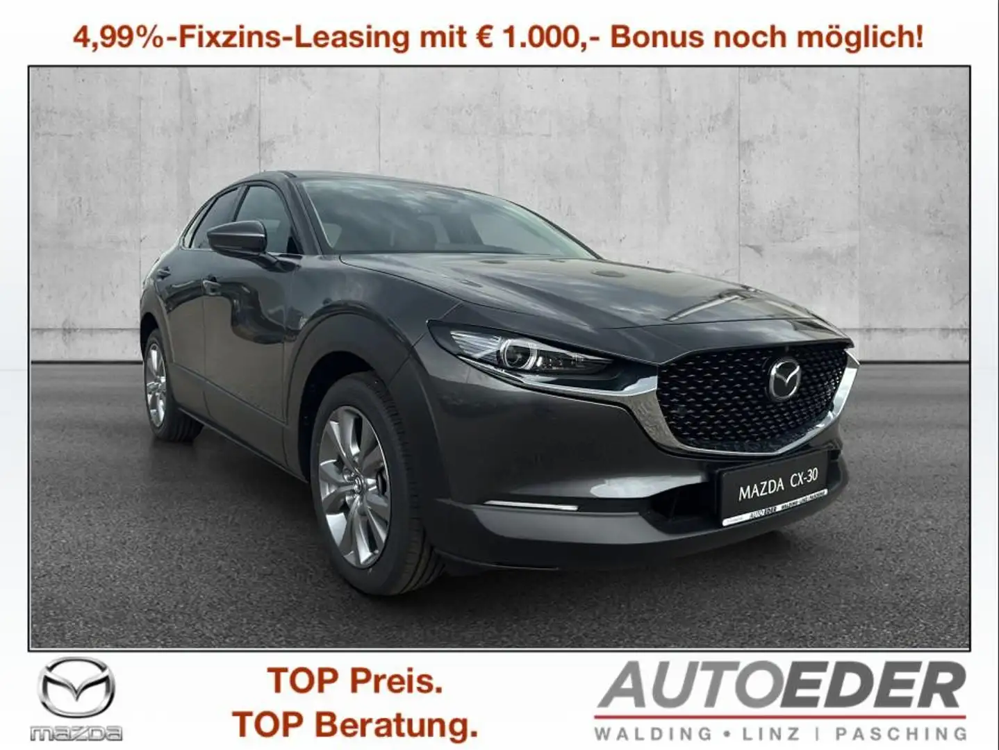 Mazda CX-30 e-Skyactive G140 Exclusive-Line Aut. Grau - 1