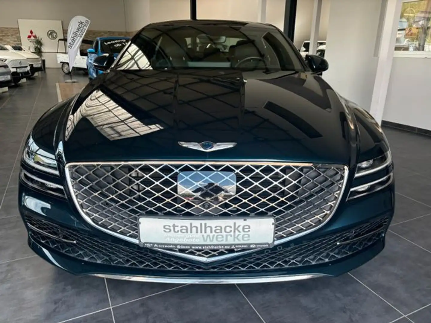 Hyundai Genesis G80 2.2 CRDi Luxury 4WD NAVI ACC LED Blauw - 2