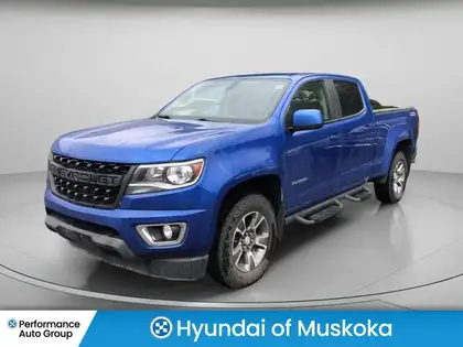Blue 2020 Chevrolet Colorado Pickup Truck Four-Wheel Drive Automatic
