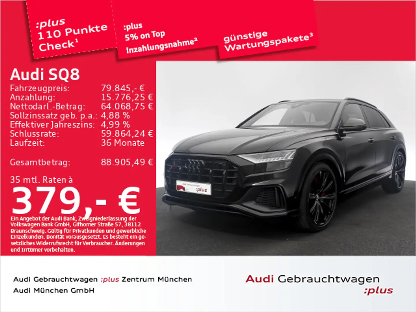 Audi SQ8 TFSI Competition+ Carbon/Pano/Allradlenkung/ Schwarz - 1