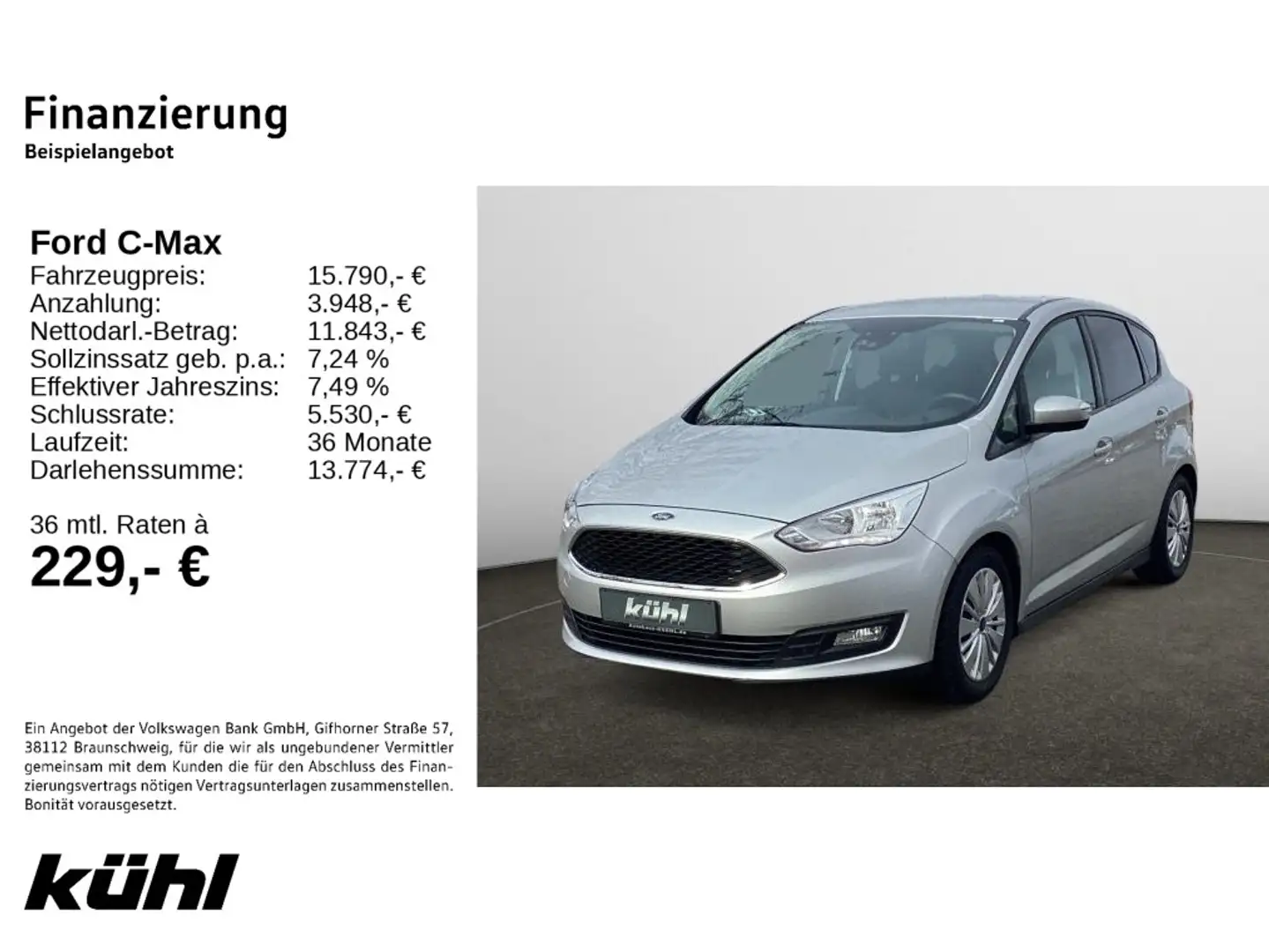 Ford C-Max 1.0 EcoBoost Cool&Connect GRA,SHZ., Silver - 1