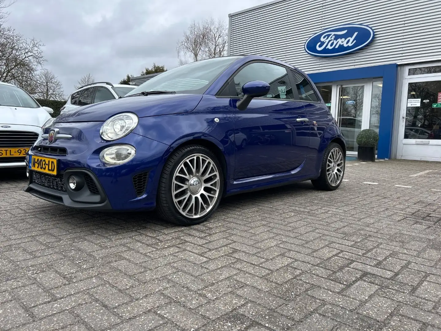 Fiat 500C Abarth 1.4 T-Jet 595 | DEALER OH! | CABRIO | SPORTSTOELEN Blau - 1