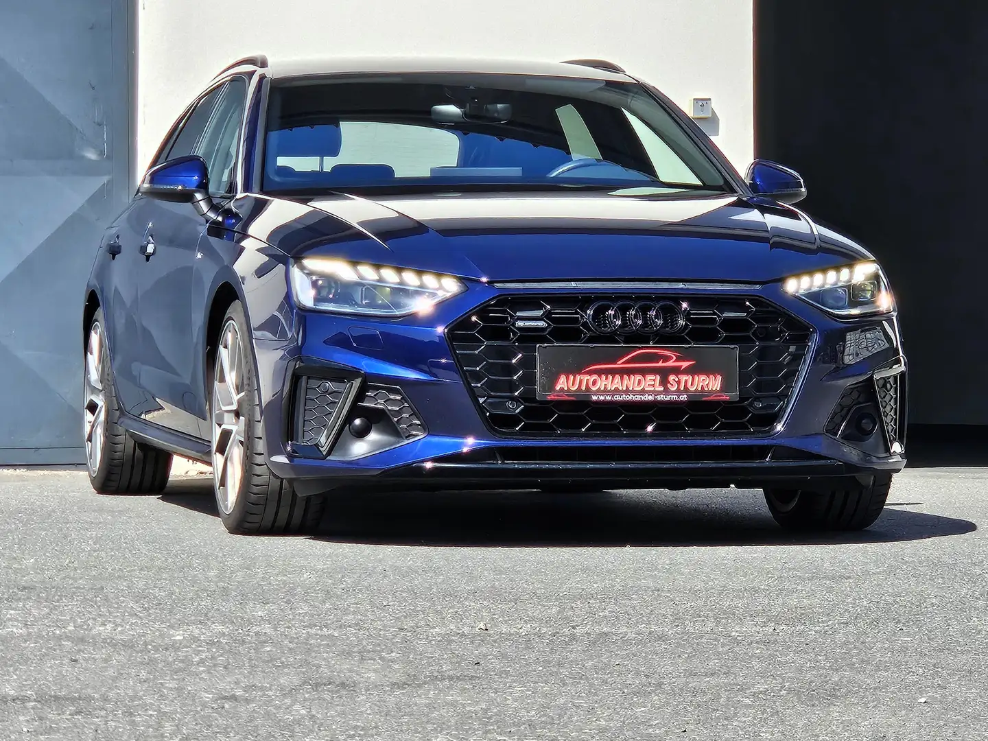 Audi A4 Av 40TDI quattro Sline S-tr *Black*Matrix*ACC* Blau - 2