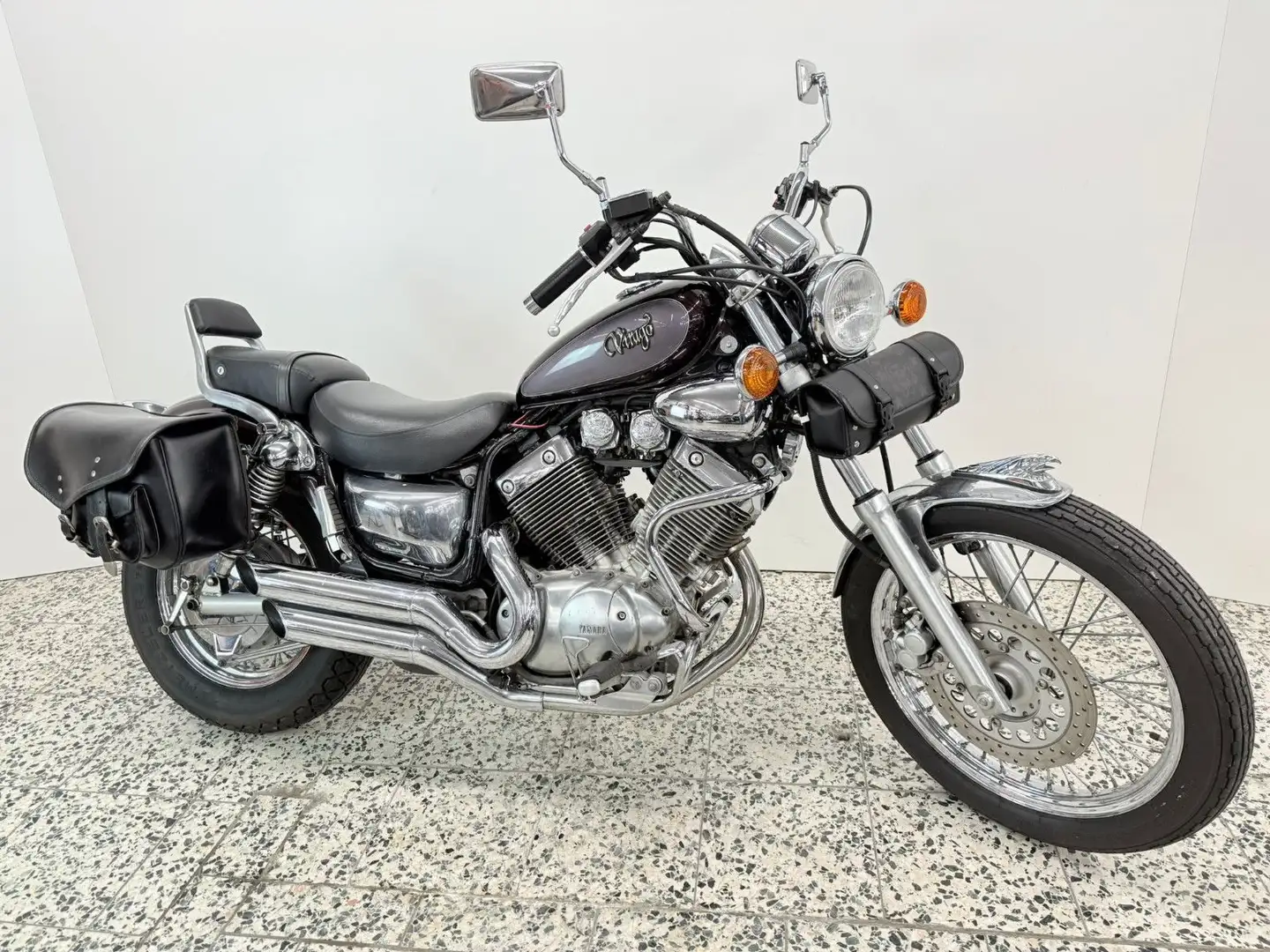 Yamaha Virago 535 Chopper Inspektion - NEU Schwarz - 1