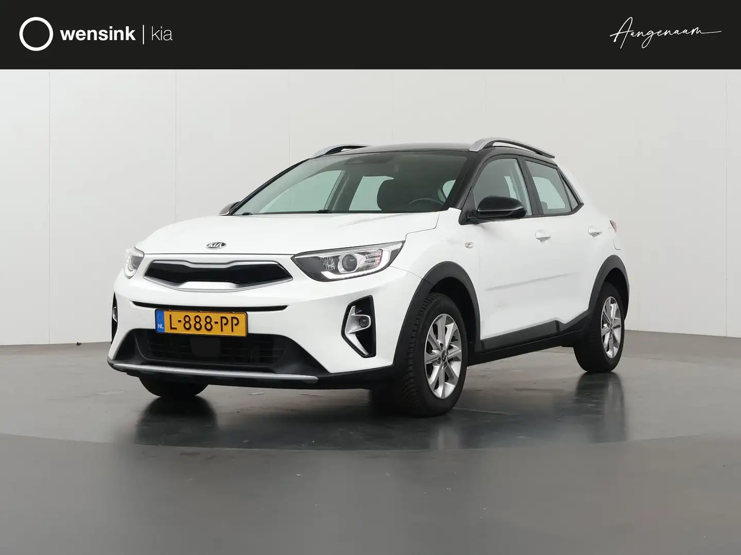 Kia Stonic 1.0 T-GDi MHEV DynamicLine | Navigatie | Parkeerca Weiß - 1