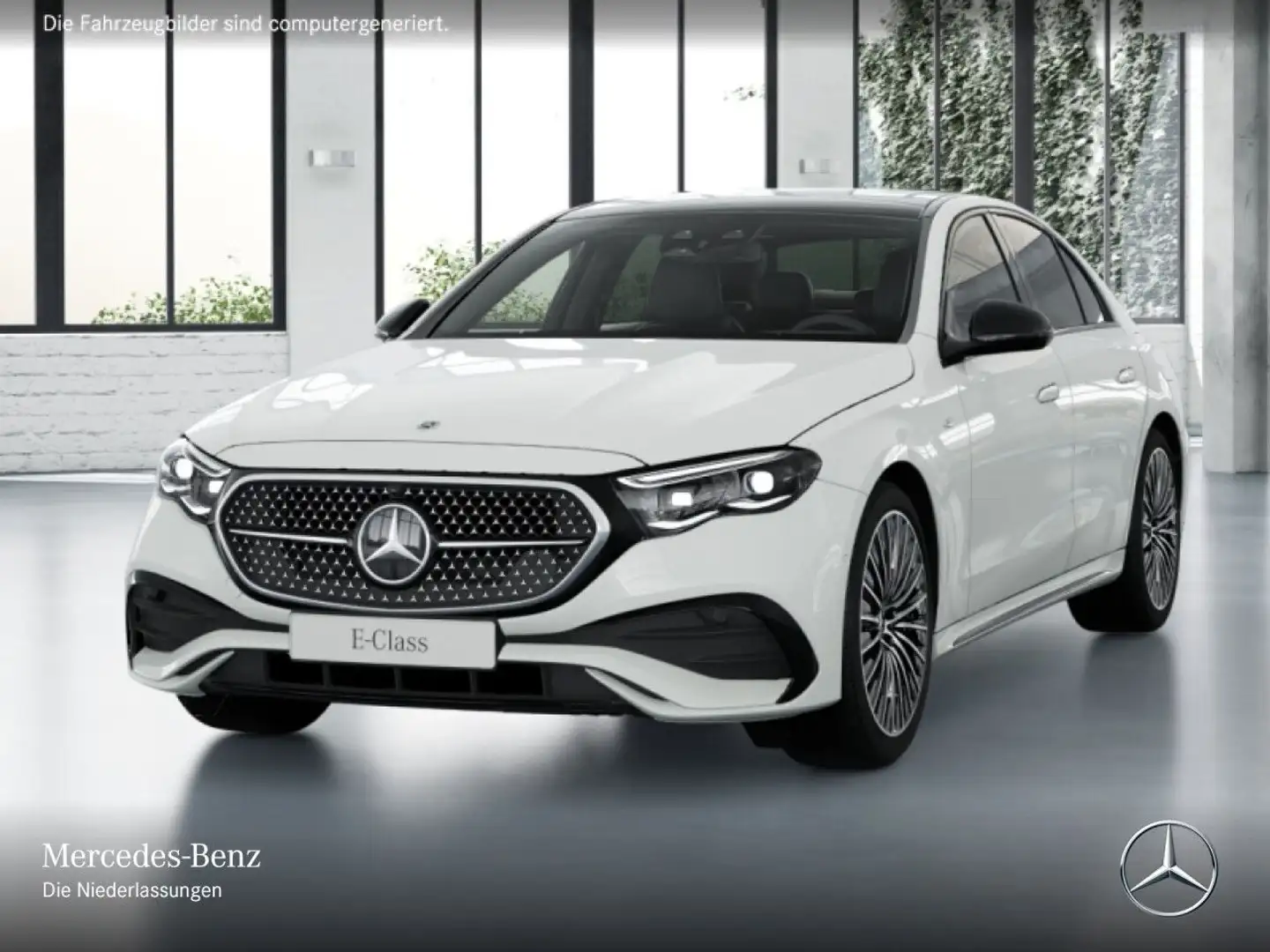 Mercedes-Benz E 300 e Hybrid Edition AMG-Line Fahrass 360° Pano Bianco - 2
