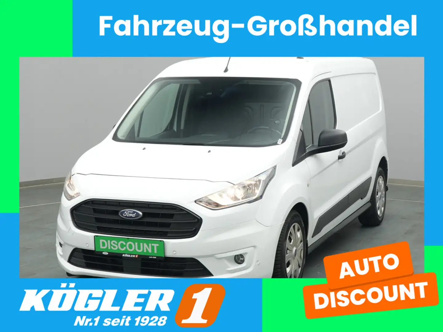 Ford Grand Transit Connect 100PS Aut./ACC/PDC Blanc - 1