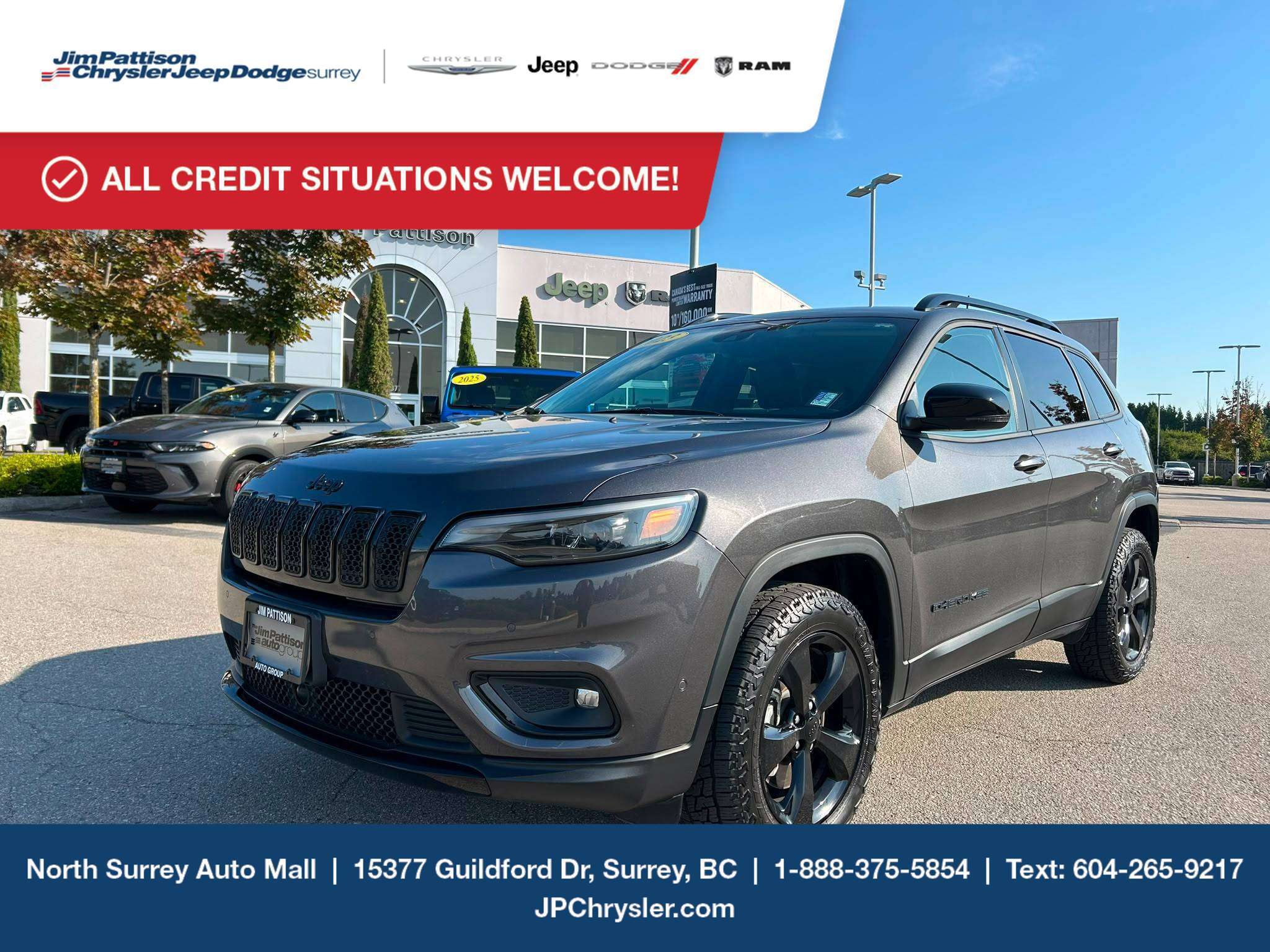 Black 2023 Jeep Cherokee SUV / Crossover Automatic