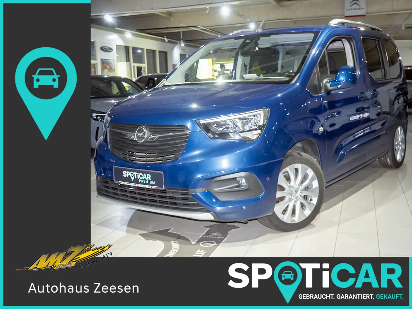 Opel Combo Life 1.5 D INNOVATION NAVI PANO HUD AHK Bleu - 1