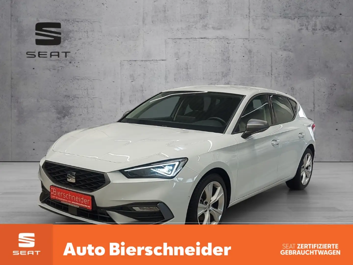 SEAT Leon 1.5 eTSI DSG FR Matrix LED Navi FaPa XL Kessy WP Weiß - 1