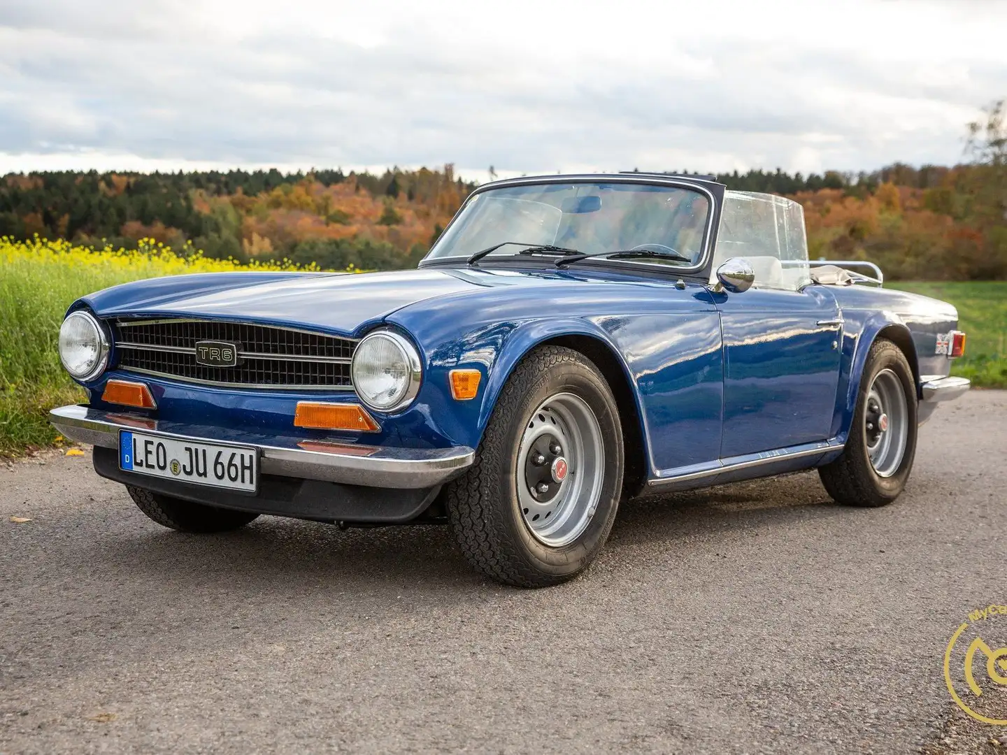 Triumph TR6 Top Farbkombi, Karmann Design Historie Restauriert Blu/Azzurro - 1