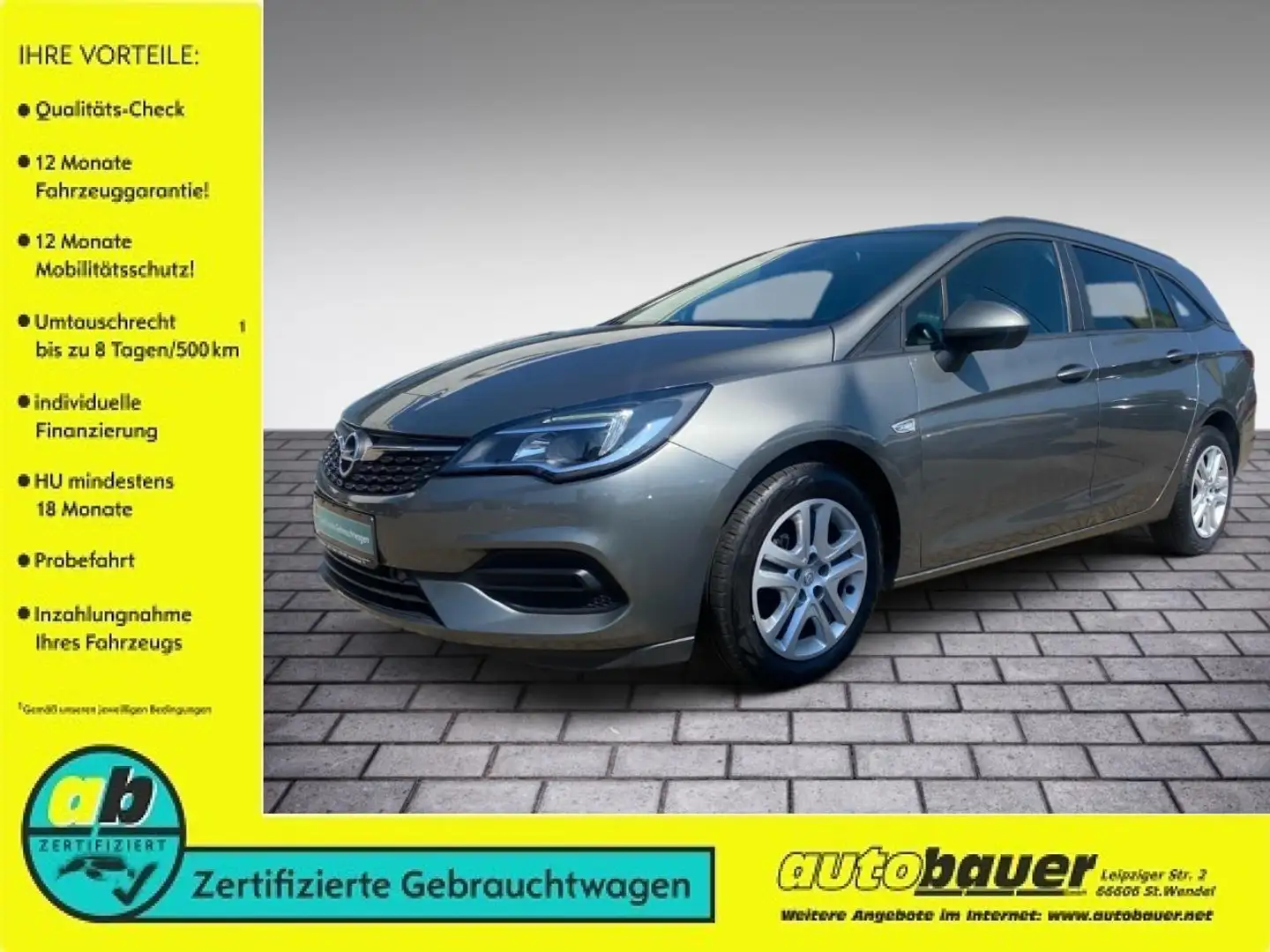 Opel Astra Edition Start/Stop Gris - 1