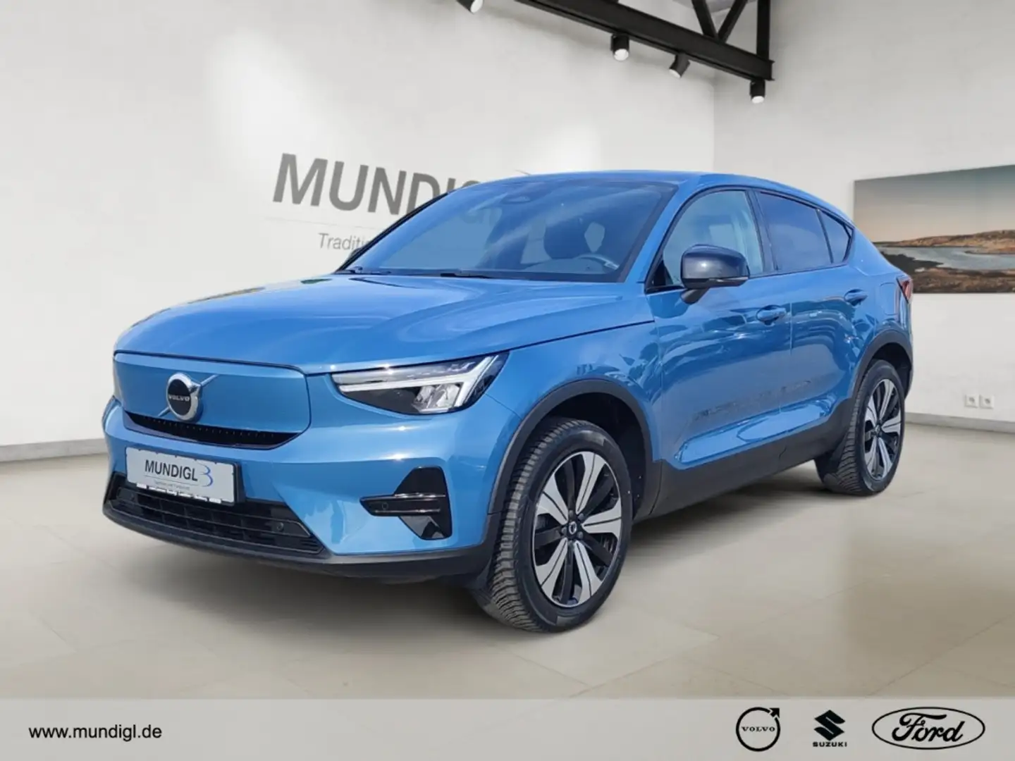 Volvo C40 Plus Electric AWD NAVI PANO RFK Klimaaut STHZ SHZ Blau - 1