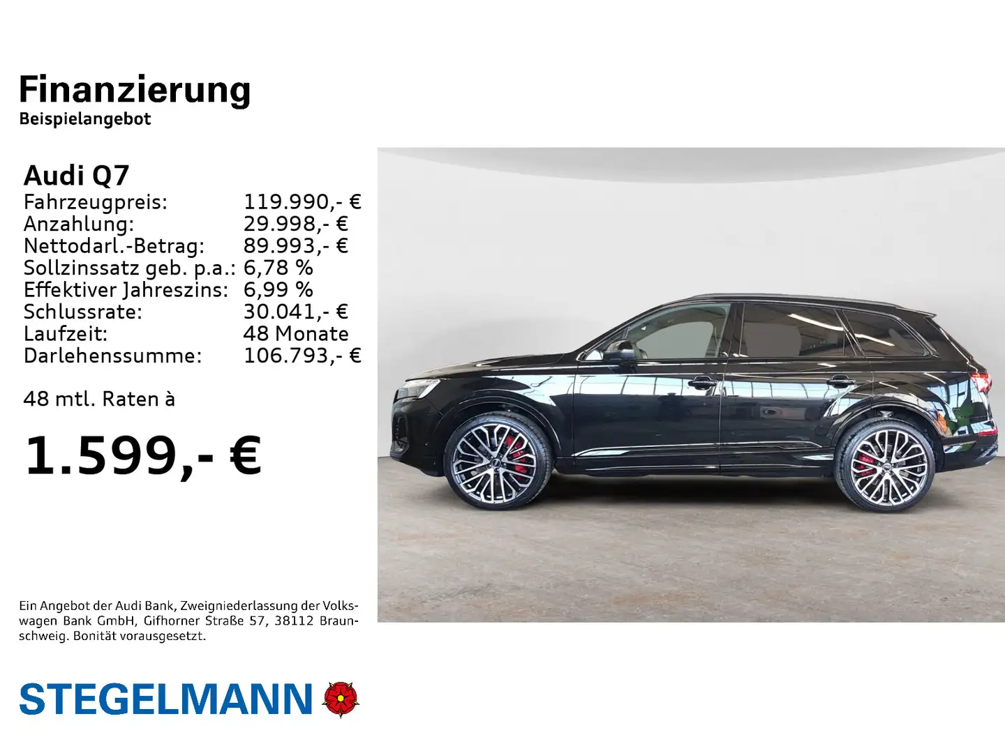 Audi Q7 SUV S line 50 TDI quattro tiptronic HEAD-UP A Schwarz - 2