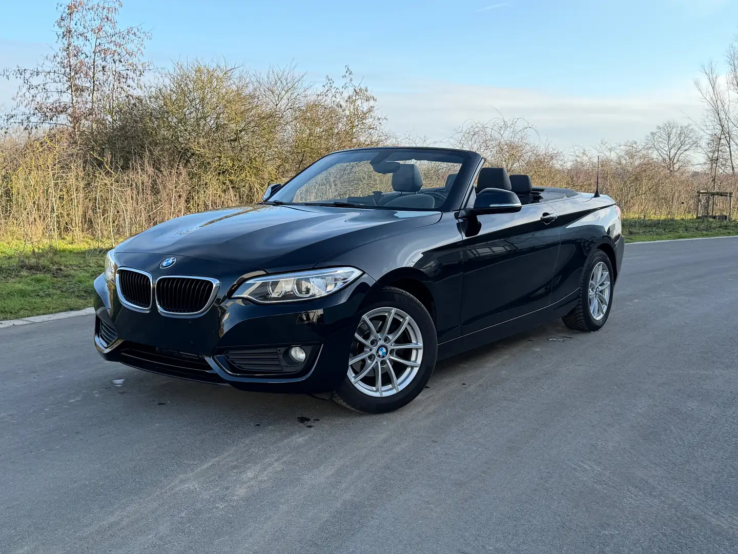 BMW 218 i Cabriolet | TOPSTAAT | BTW AFTREKBAAR | Noir - 1