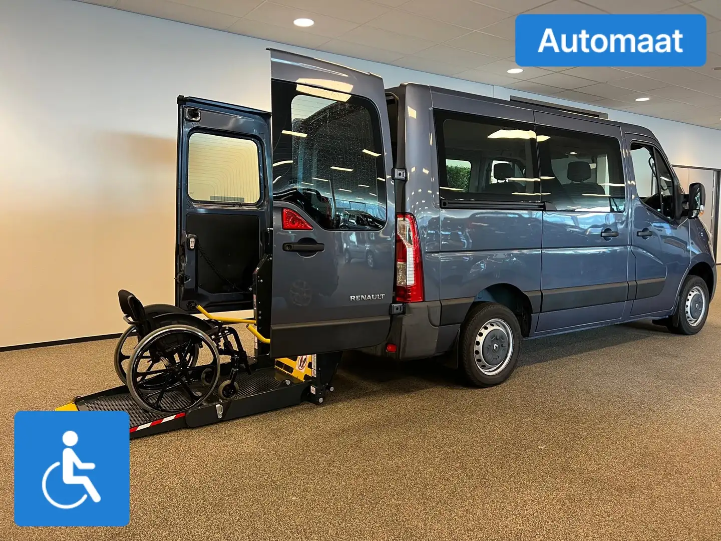 Renault Master L1H1 Rolstoelbus Automaat Blauw - 2