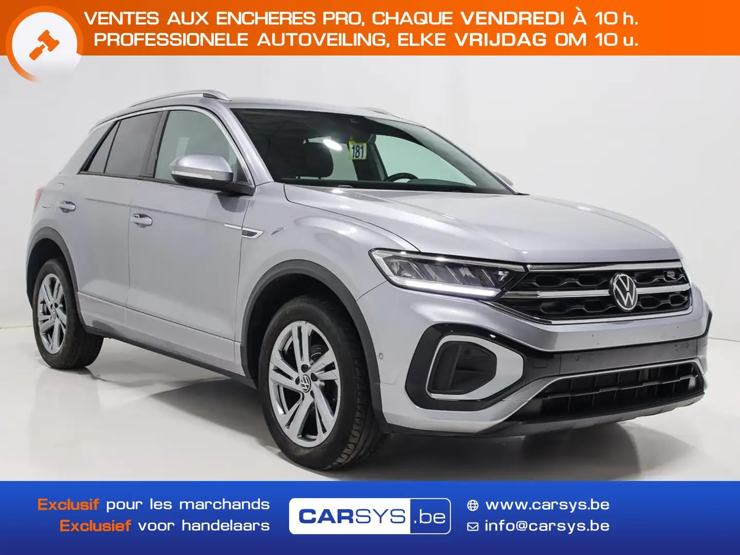 Volkswagen T-Roc 1.5 TSI 150 DSG - R-LINE JA17 - CAMERA - CARPLAY Gris - 1
