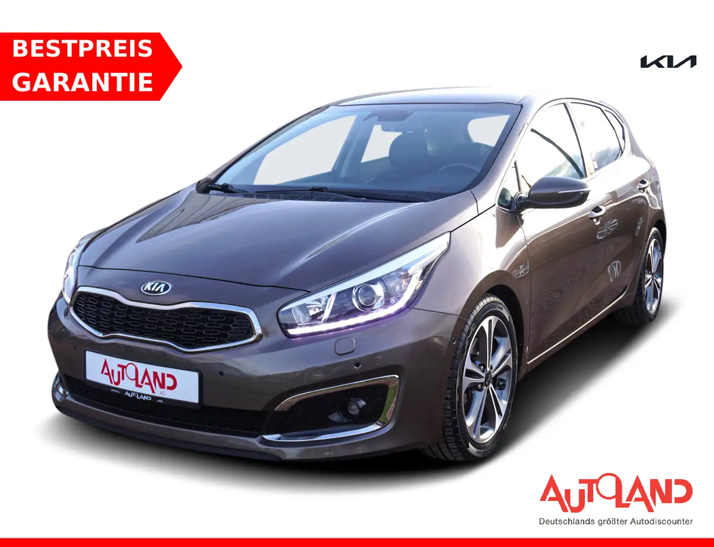 Kia Ceed / cee'd Ceed 1.6 Spirit Klimaaut. Navi Totwinkel Kamera Braun - 1