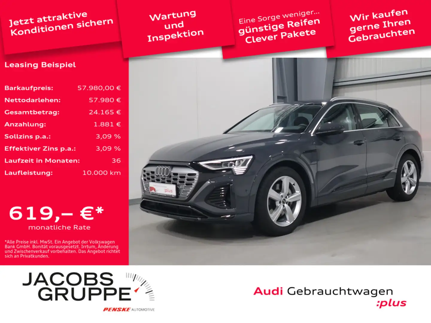 Audi Q8 50 quattro S line VC*Matrix*PDC * e-tron Grau - 1