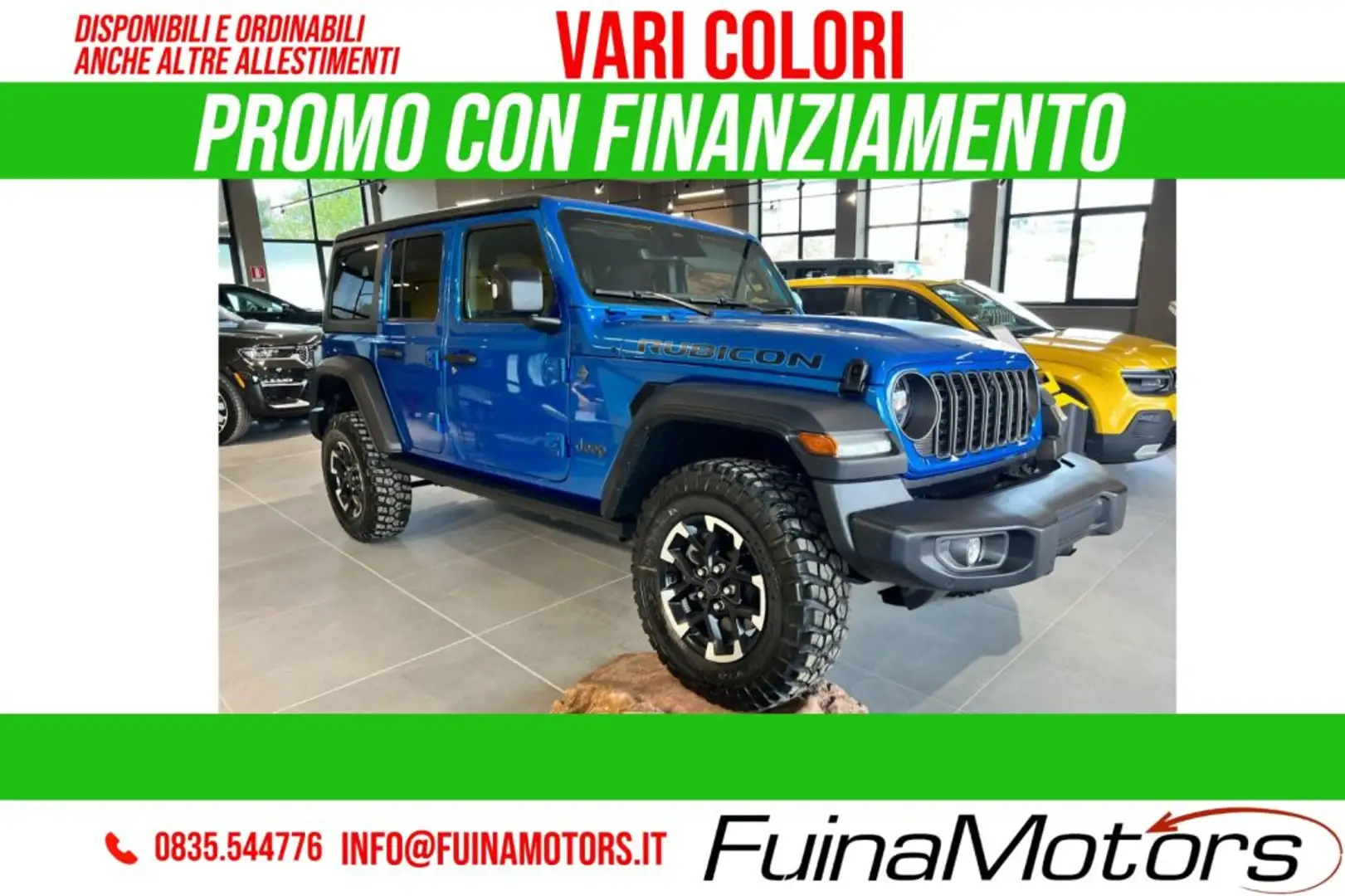 Jeep Wrangler Unlimited 2.0 PHEV ATX 4xe Rubicon NUOVO Bianco - 2