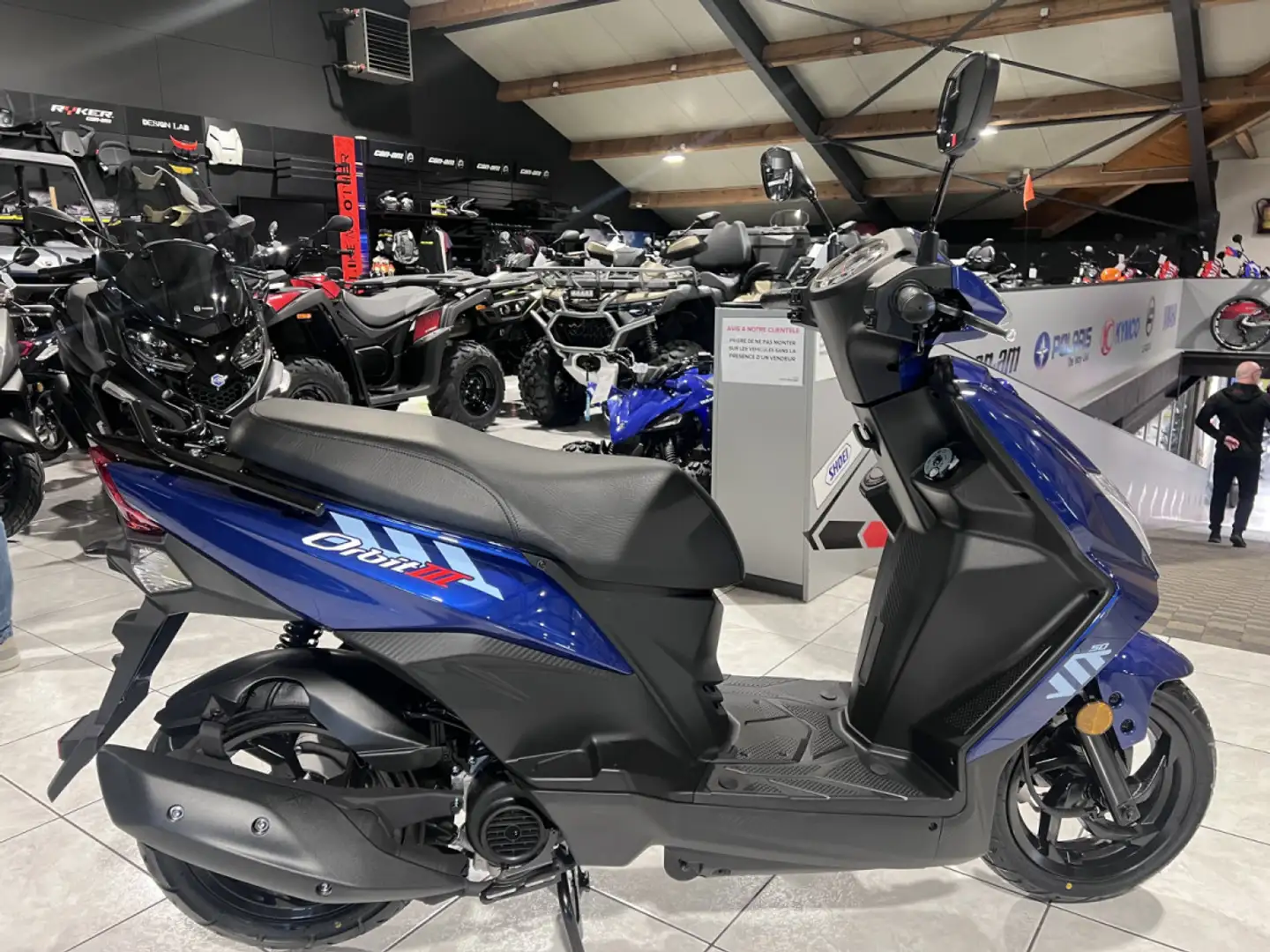 SYM Orbit III 50 classe B 45 Km/h Bleu - 1