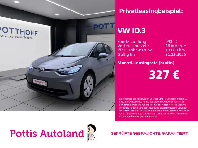 Volkswagen ID.3 PRO NAVI SITZHZG PDC KLIMA LED