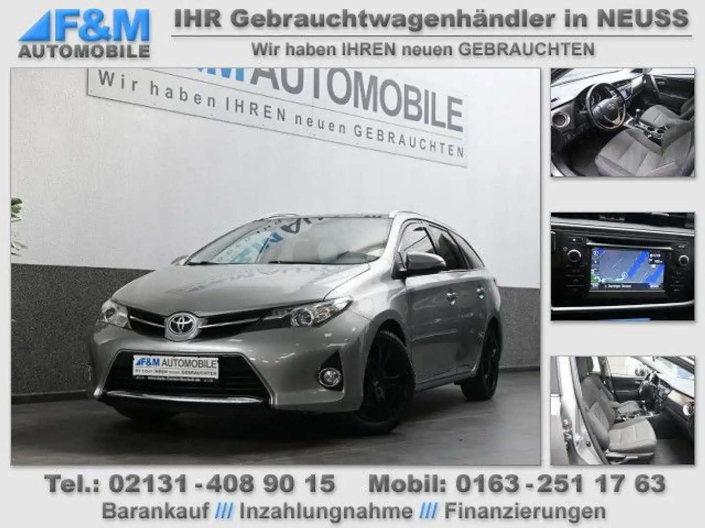 Toyota Auris Navi Panorama PDC Kamera Silber - 1