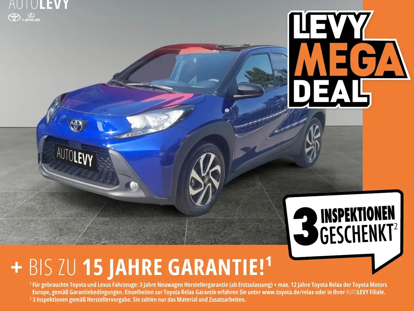 Toyota Aygo 1.0 Pulse +Klima+Carplay+Alwetter+SpurH+ Schwarz - 1