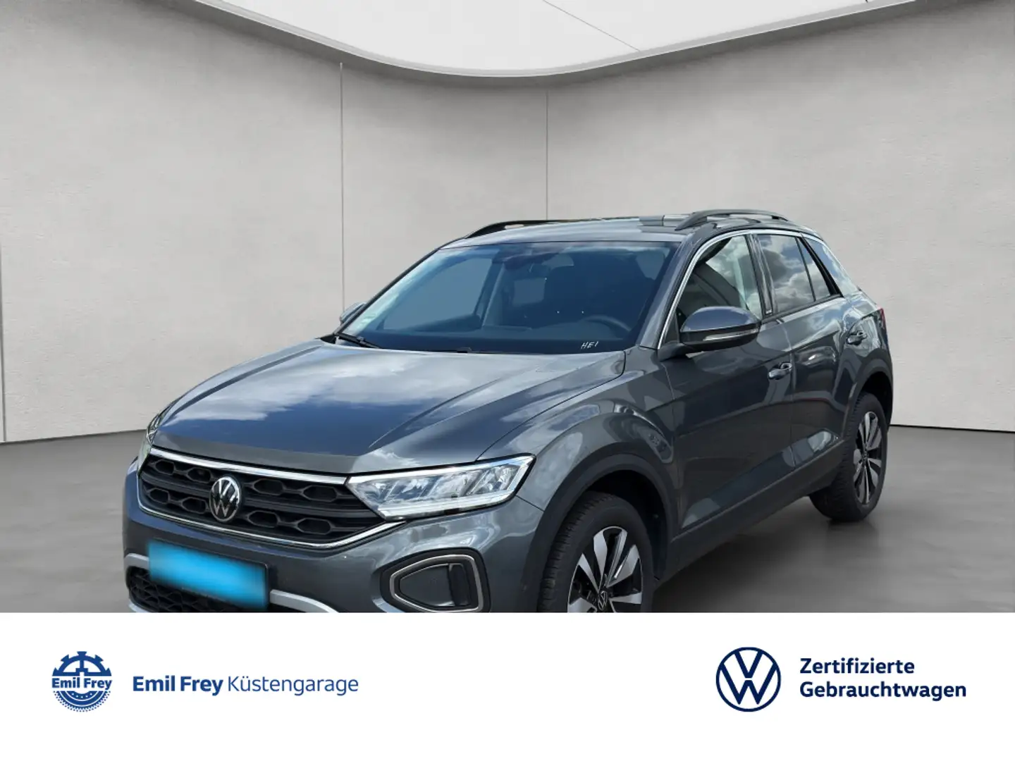 Volkswagen T-Roc 1.0l TSI MOVE 6-Gang AHK NAVI GJR SHZ PDC Grau - 1