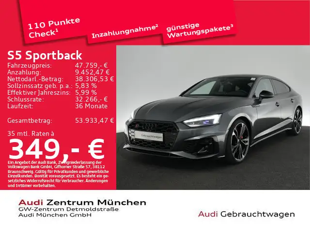Audi S5 qu. tiptr. AHK/Navi+/LED