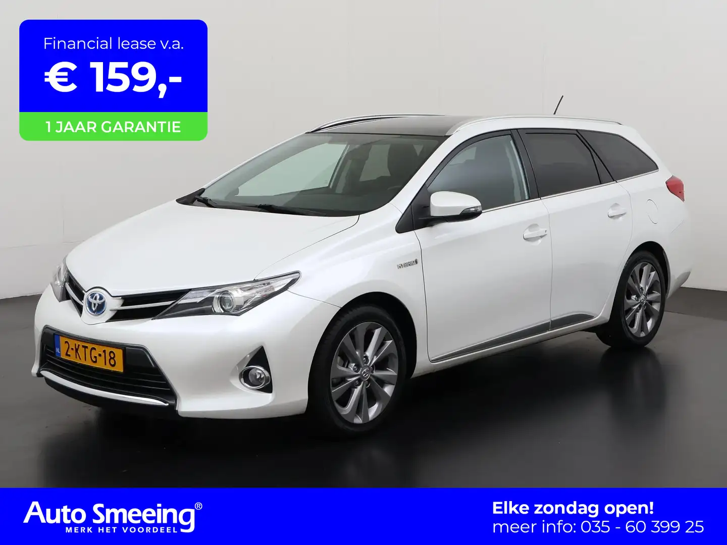 Toyota Auris Touring Sports 1.8 Hybrid Lease | Panoramadak | Ca Blanc - 1