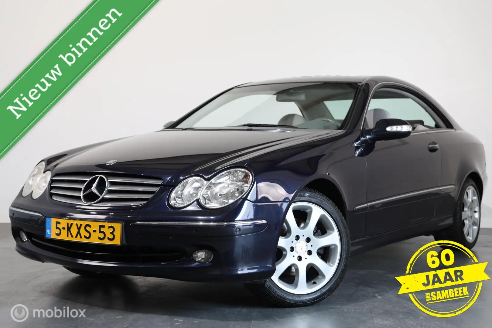 Mercedes-Benz CLK 240 Coupé - AUTOMAAT-MEENEEMPRIJS Modrá - 1