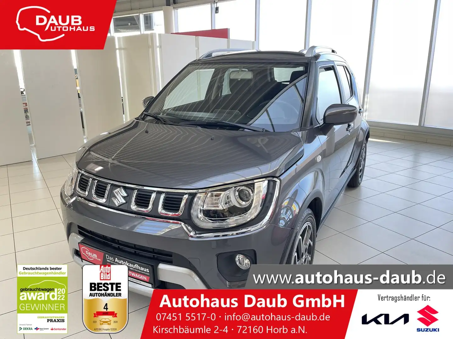 Suzuki Ignis 1.2 Hybrid Comfort Automatik+Alu+Kamera+++ Grau - 1