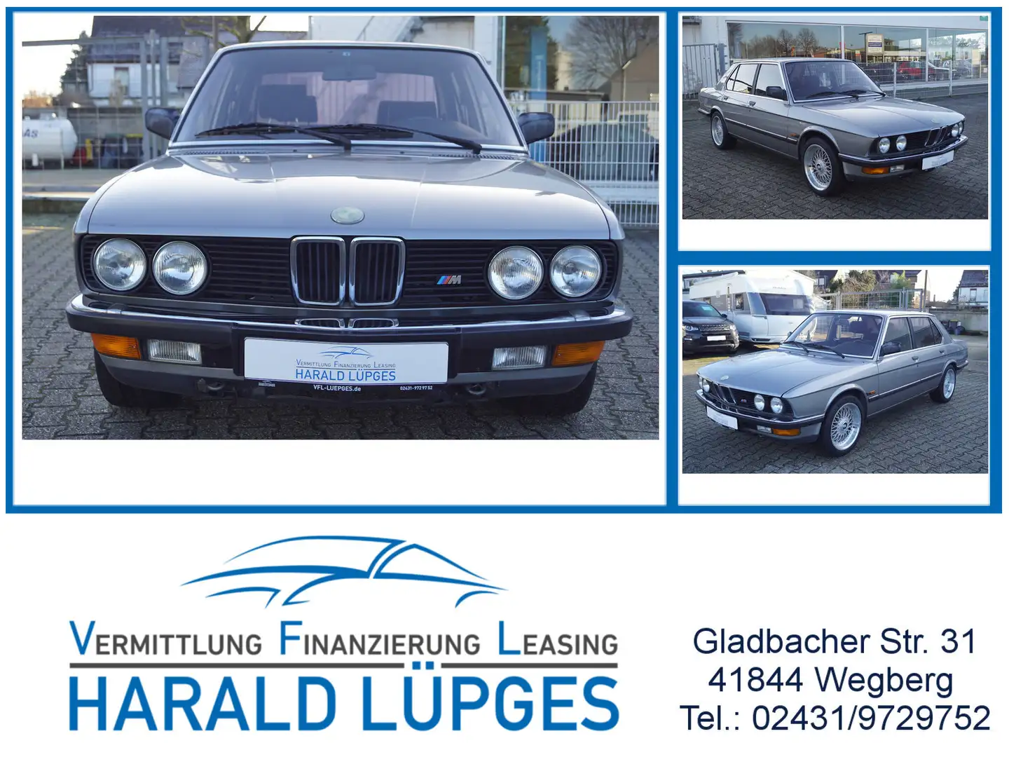 BMW 525 525E, Automatik, Klima, H-Kennzeichen Gris - 1