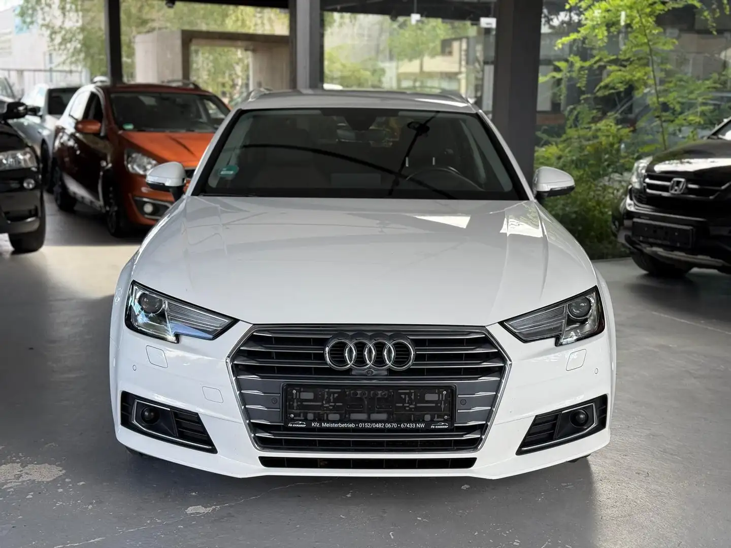Audi A4 Avant sport-HUD-SPUR-TOT-AHK-ELK-SITZE Weiß - 2
