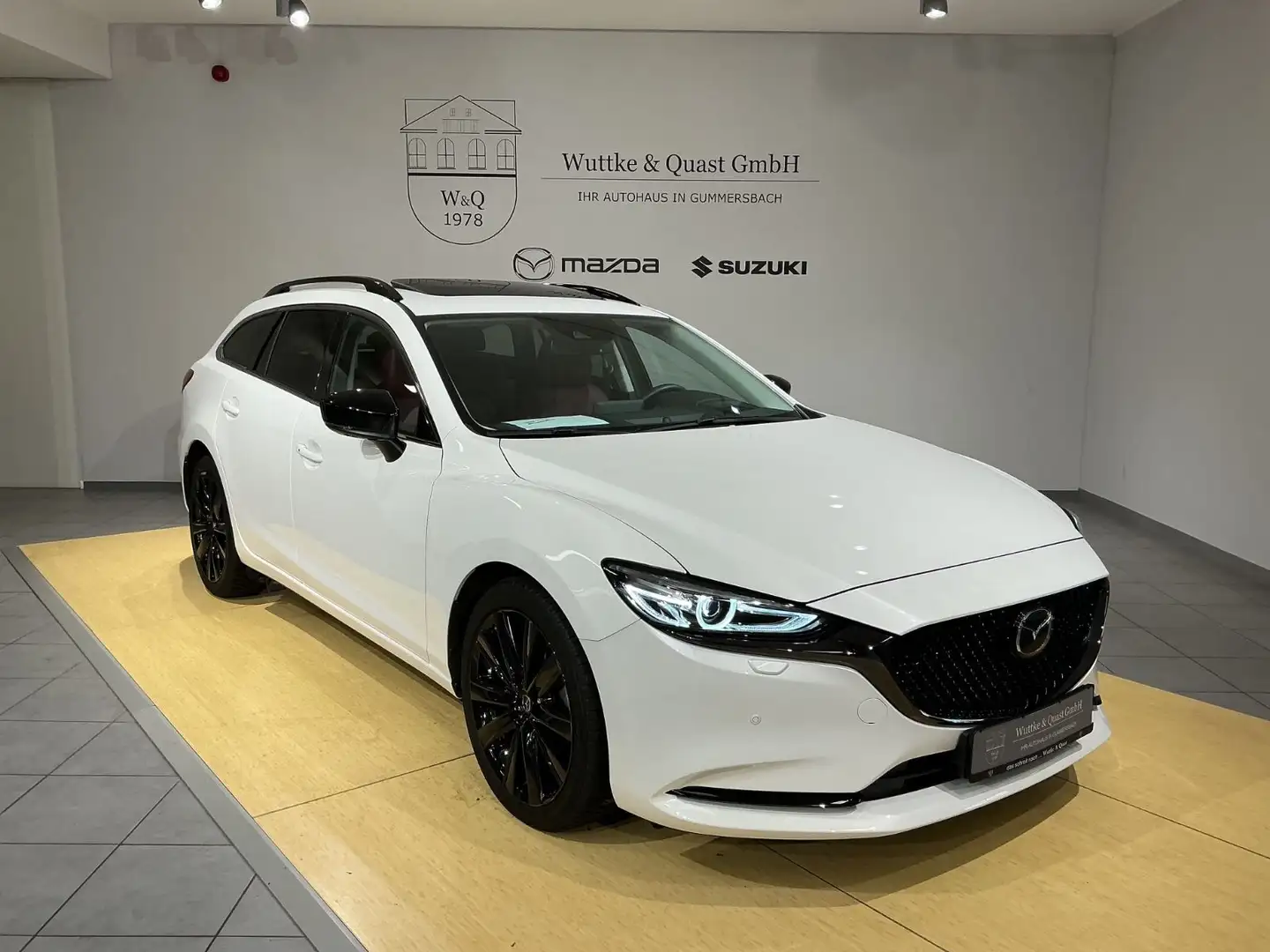 Mazda 6 Kombi Homura *Schiebedach*Leder*360°*Matrix* Blanc - 1