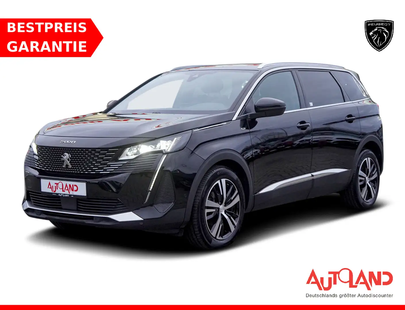 Peugeot 5008 1.6 PureTech 180 GT LED 7-Sitzer AHK ACC Negru - 1