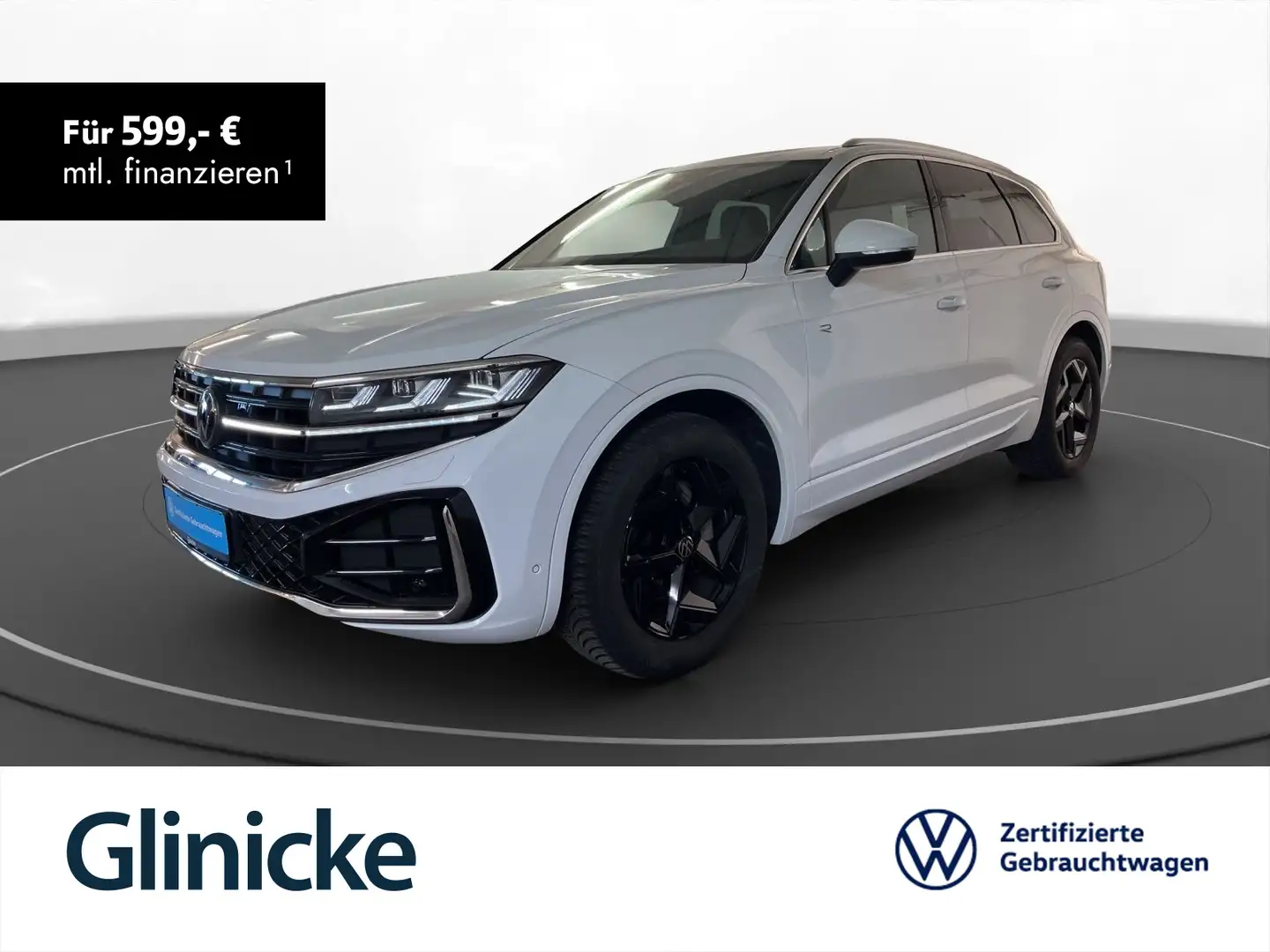 Volkswagen Touareg 3.0 V6 TDI 4M R-Line AHK Matrix LM 19" R Weiß - 1